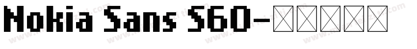 Nokia Sans S60字体转换